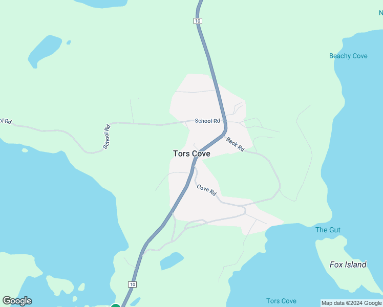 map of restaurants, bars, coffee shops, grocery stores, and more near in Tors Cove