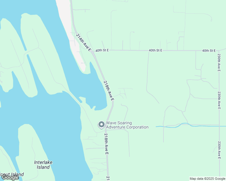 map of restaurants, bars, coffee shops, grocery stores, and more near 4411 218th Avenue East in Lake Tapps