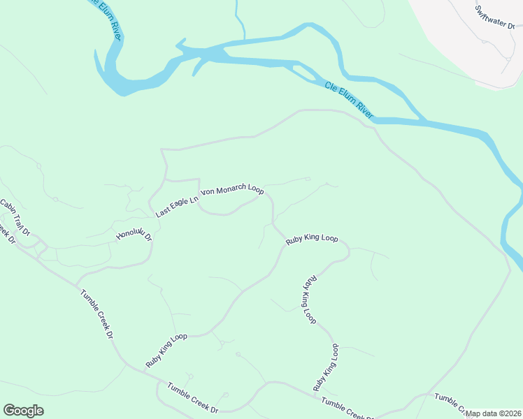 map of restaurants, bars, coffee shops, grocery stores, and more near 940 Iron Monarch Loop in Cle Elum