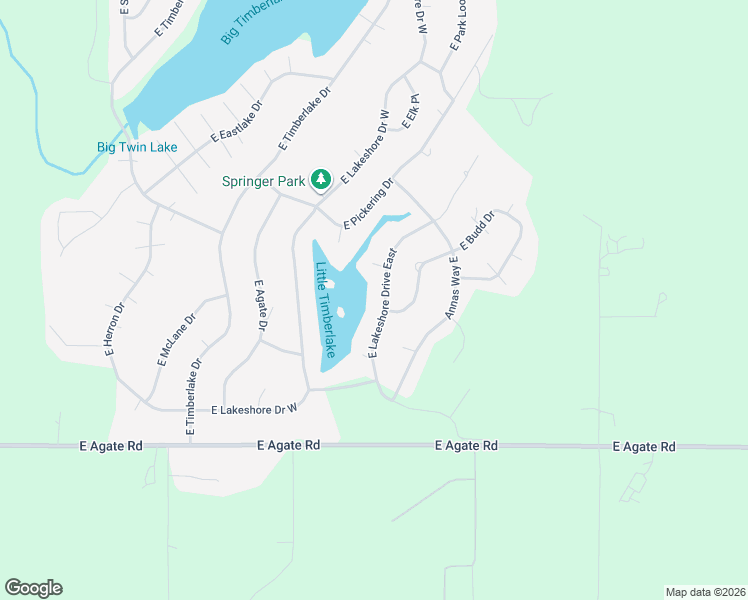 map of restaurants, bars, coffee shops, grocery stores, and more near 421 East Lakeshore Drive East in Shelton