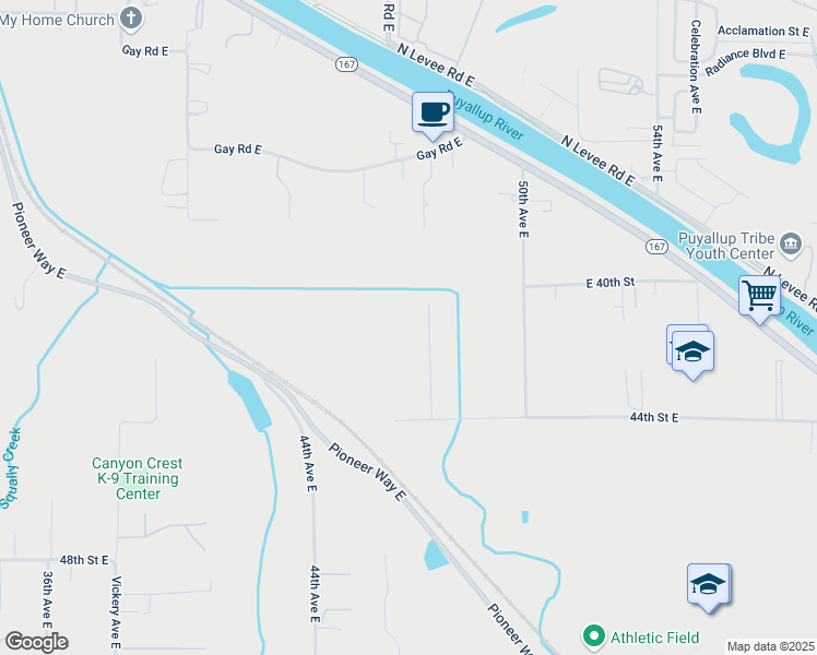 map of restaurants, bars, coffee shops, grocery stores, and more near 4016 West 47th 014-0 Avenue in Tacoma