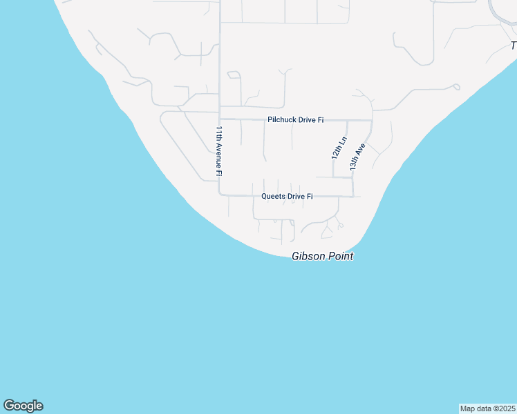 map of restaurants, bars, coffee shops, grocery stores, and more near 1130 Queets Drive in Fox Island