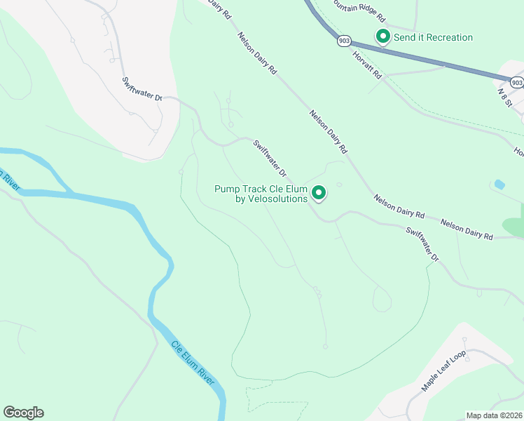 map of restaurants, bars, coffee shops, grocery stores, and more near 1281 Kokanee Loop in Cle Elum