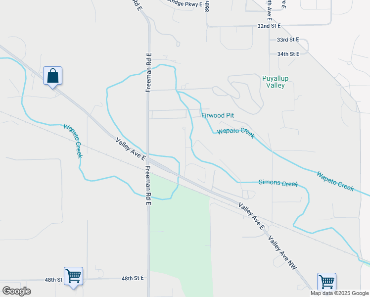 map of restaurants, bars, coffee shops, grocery stores, and more near 3906 84th Avenue Court East in Edgewood