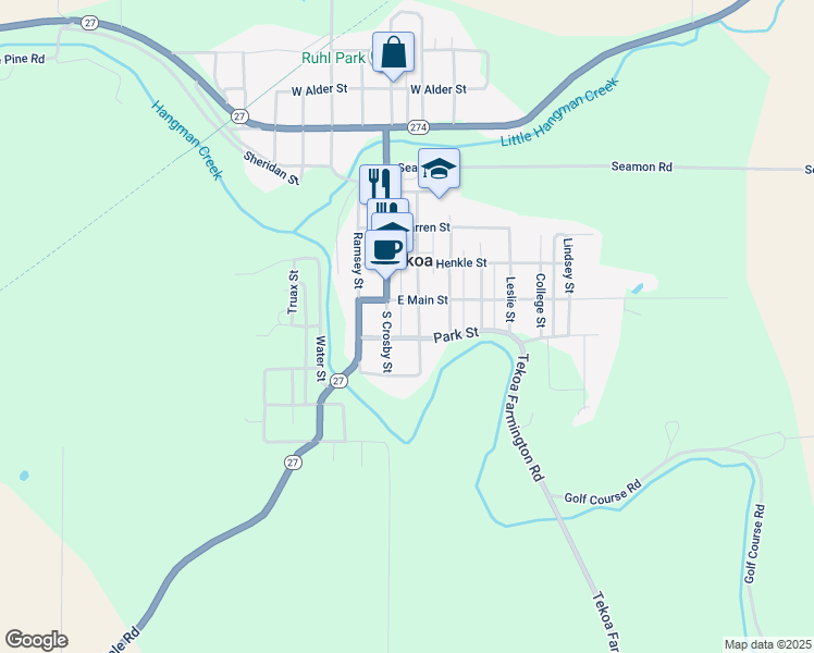 203 South Broadway Street, Tekoa WA Walk Score