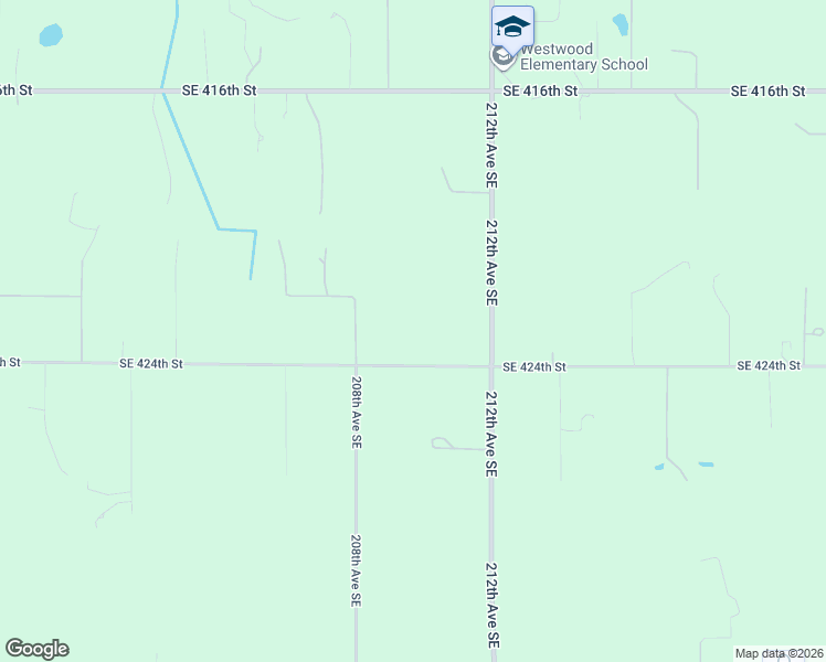 map of restaurants, bars, coffee shops, grocery stores, and more near 20930 Southeast 424th Street in Enumclaw