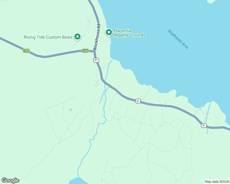 map of restaurants, bars, coffee shops, grocery stores, and more near 220 Newfoundland and Labrador 91 in Placentia