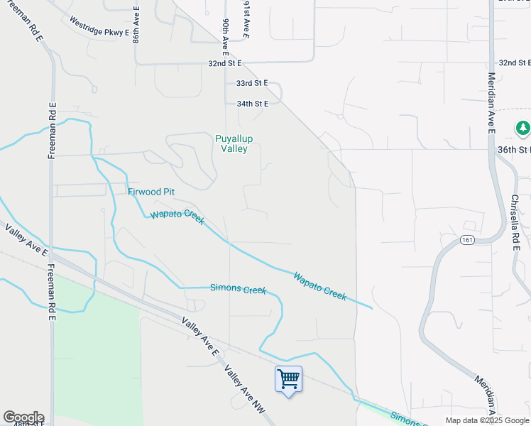 map of restaurants, bars, coffee shops, grocery stores, and more near 7415 38th Street Court East in Edgewood