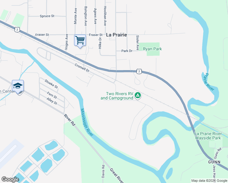 map of restaurants, bars, coffee shops, grocery stores, and more near 2402 U.S. 2 in Grand Rapids