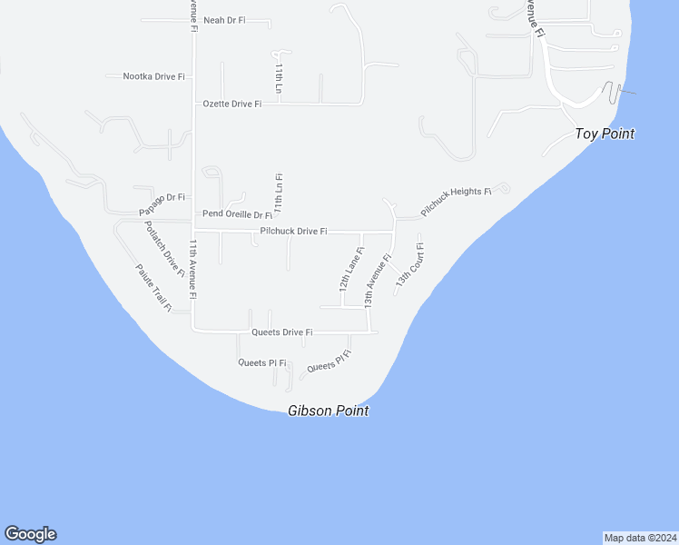 map of restaurants, bars, coffee shops, grocery stores, and more near 1534 12th Lane Fi in Fox Island