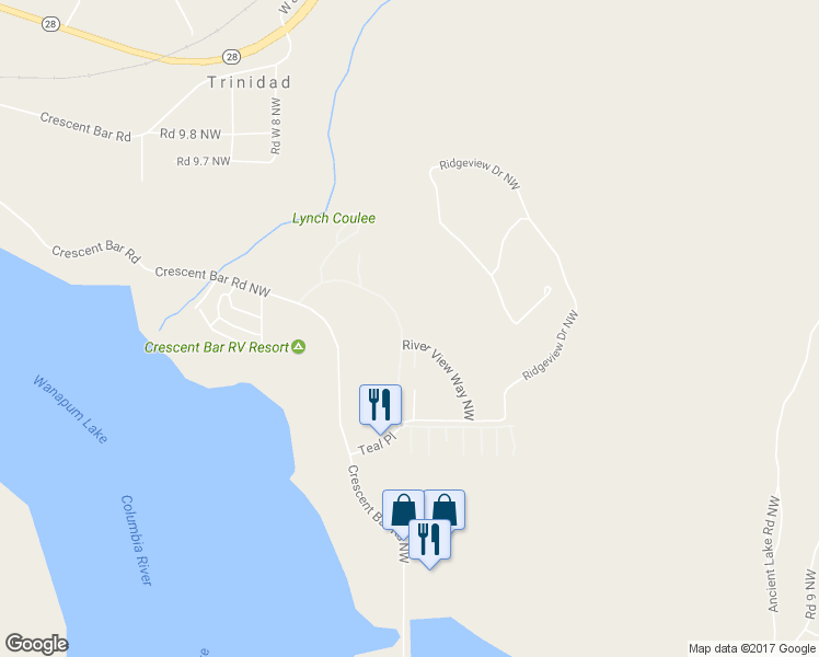 map of restaurants, bars, coffee shops, grocery stores, and more near 23349 Sunserra Loop in Quincy