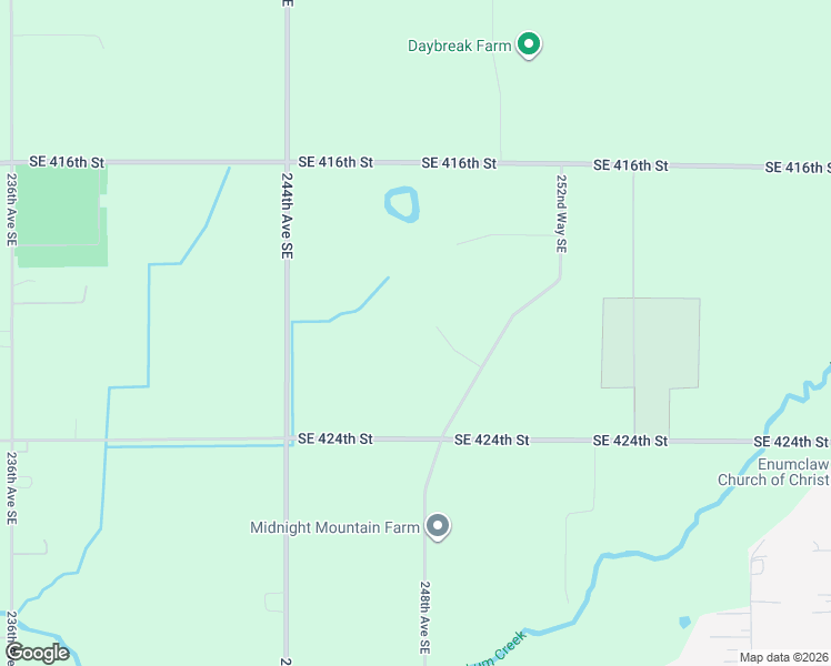 map of restaurants, bars, coffee shops, grocery stores, and more near 24905 Southeast 422nd Street in Enumclaw