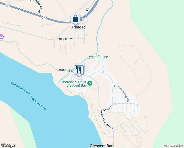 map of restaurants, bars, coffee shops, grocery stores, and more near 23041 Sunserra Loop in Quincy