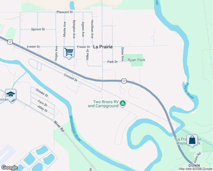 map of restaurants, bars, coffee shops, grocery stores, and more near 2402 U.S. 2 in Grand Rapids