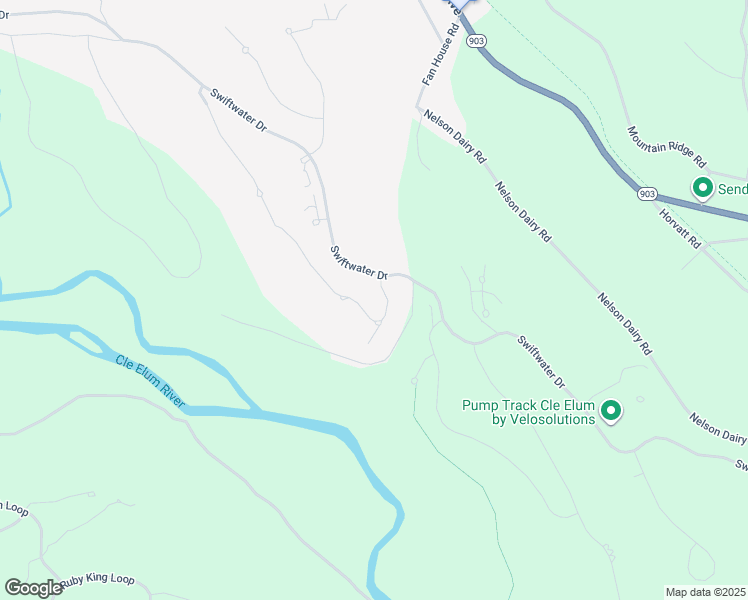 map of restaurants, bars, coffee shops, grocery stores, and more near 61 Rinky Dink Lane in Cle Elum