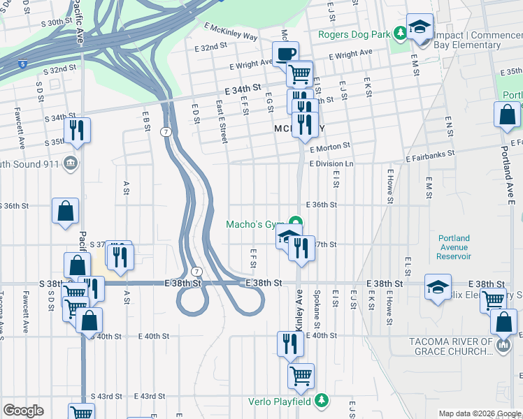Walk Score Detail Map