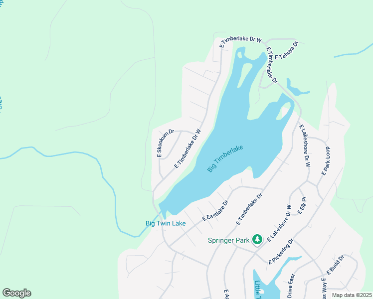 map of restaurants, bars, coffee shops, grocery stores, and more near 2280 East Timberlake Drive West in Shelton