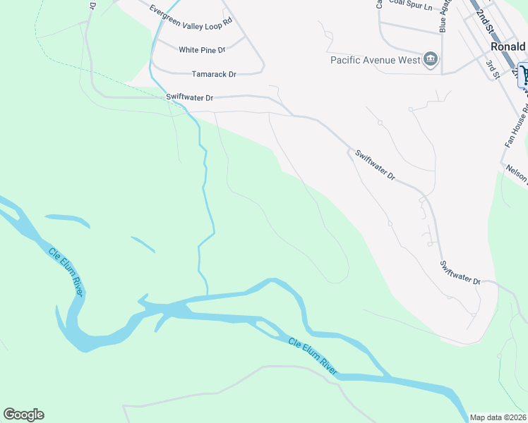 map of restaurants, bars, coffee shops, grocery stores, and more near Wanawish Loop in Kittitas County