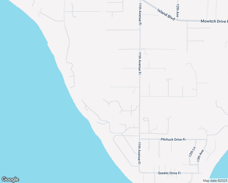 map of restaurants, bars, coffee shops, grocery stores, and more near 1030 Nootka Drive Fi in Fox Island