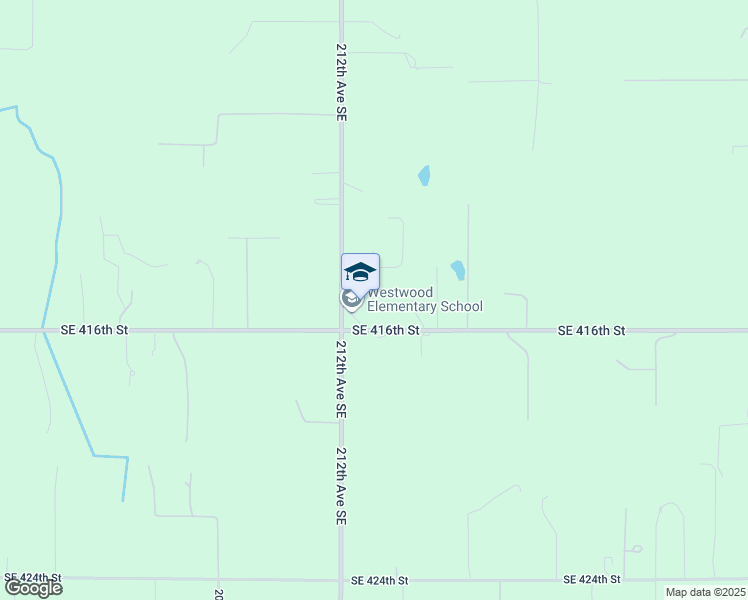 map of restaurants, bars, coffee shops, grocery stores, and more near 21200 Southeast 416th Street in Enumclaw