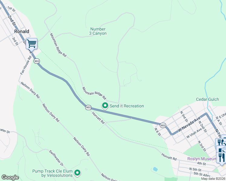 map of restaurants, bars, coffee shops, grocery stores, and more near 60 Indigo Lane in Roslyn