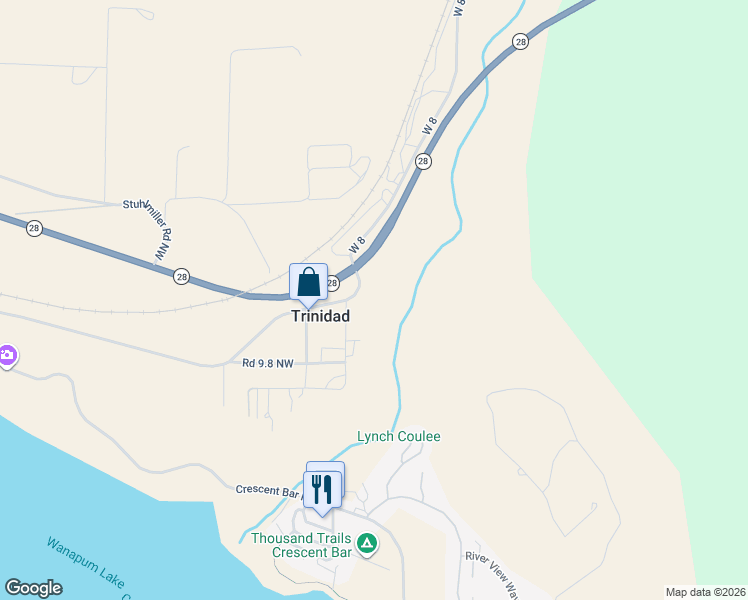 map of restaurants, bars, coffee shops, grocery stores, and more near 9967 Road W.8 Northwest in Quincy