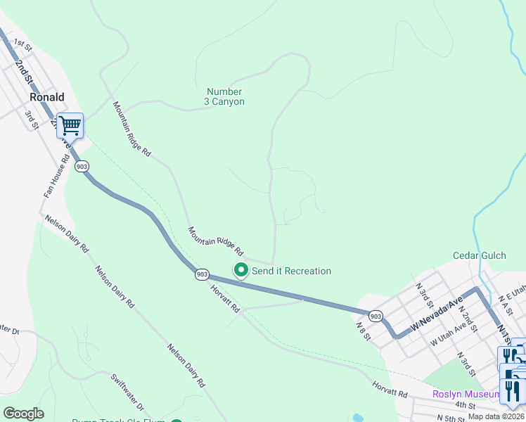 map of restaurants, bars, coffee shops, grocery stores, and more near 60 Indigo Lane in Roslyn