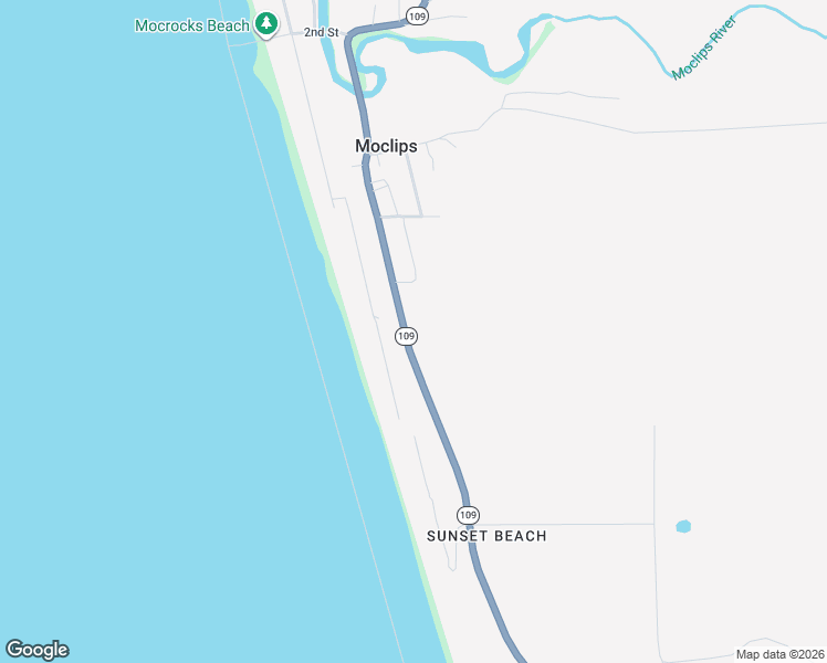 map of restaurants, bars, coffee shops, grocery stores, and more near 4740 Washington 109 in Moclips