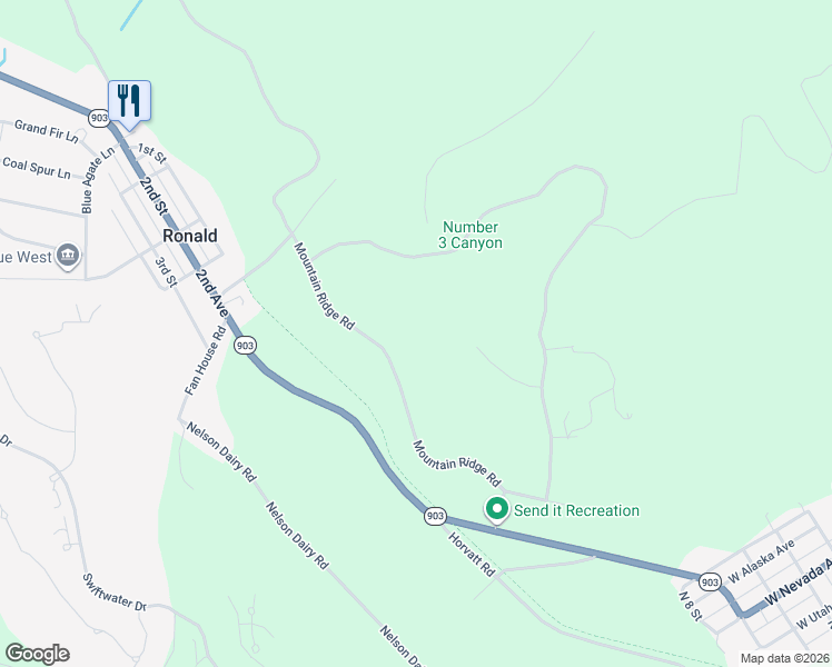 map of restaurants, bars, coffee shops, grocery stores, and more near 230 Indigo Lane in Roslyn
