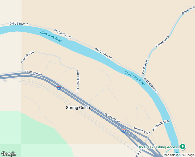 map of restaurants, bars, coffee shops, grocery stores, and more near 50 T-Bird Lane in Superior