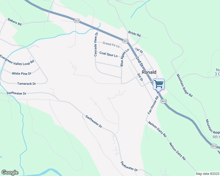 map of restaurants, bars, coffee shops, grocery stores, and more near 390 Pacific Avenue West in Ronald