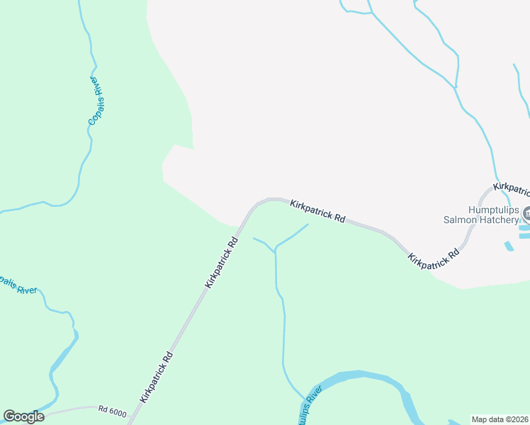 map of restaurants, bars, coffee shops, grocery stores, and more near 1548 Kirkpatrick Road in Hoquiam