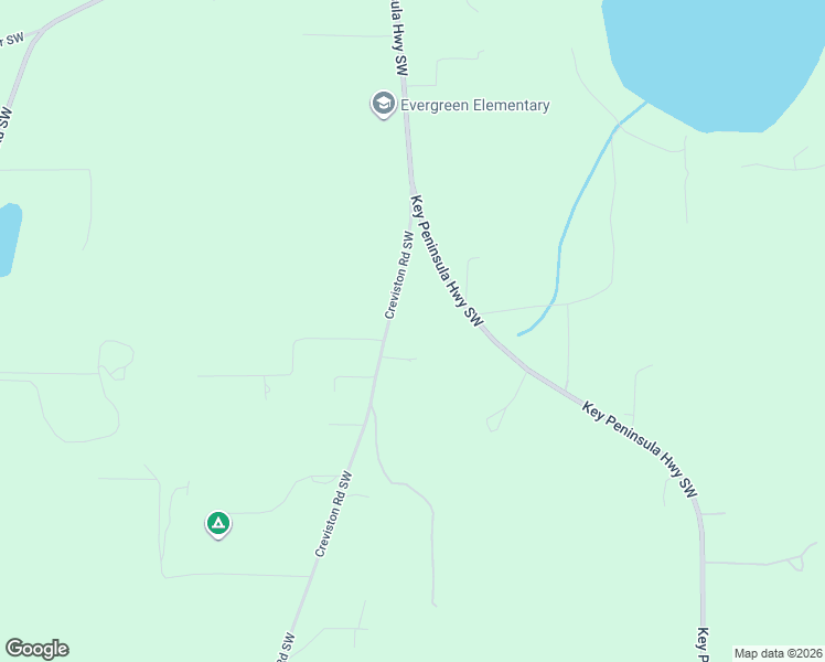 map of restaurants, bars, coffee shops, grocery stores, and more near 2507 Creviston Road Southwest in Lakebay