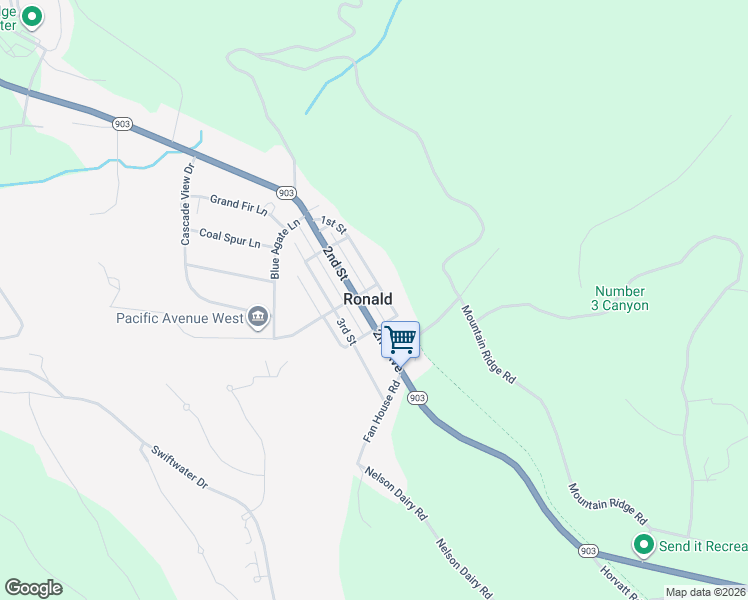 map of restaurants, bars, coffee shops, grocery stores, and more near in Ronald