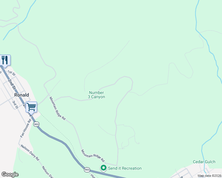 map of restaurants, bars, coffee shops, grocery stores, and more near Unnamed Road in Ronald