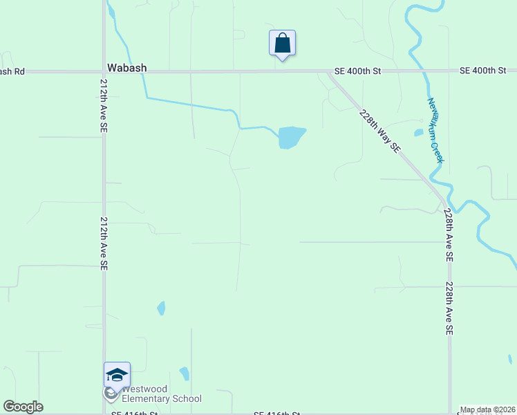 map of restaurants, bars, coffee shops, grocery stores, and more near 40604 218th Avenue Southeast in Enumclaw