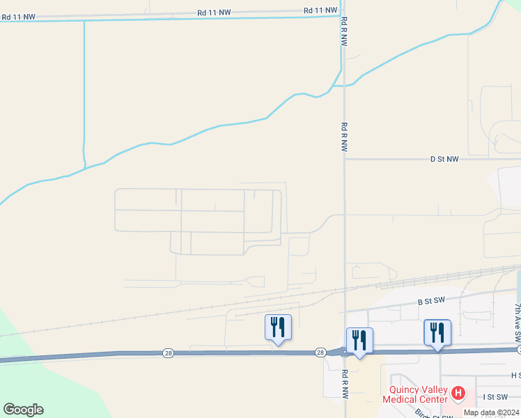 map of restaurants, bars, coffee shops, grocery stores, and more near 1515 Port Industrial Way in Quincy