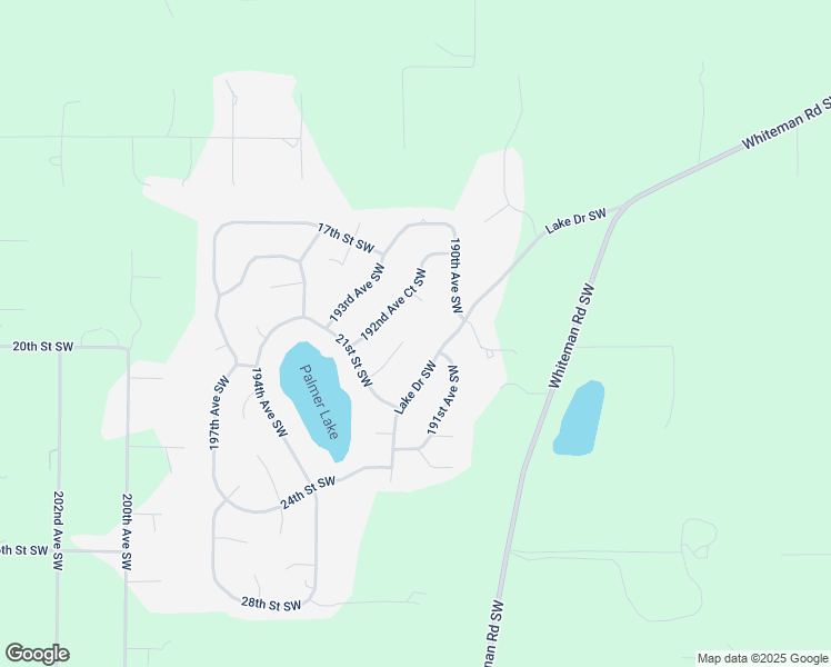 map of restaurants, bars, coffee shops, grocery stores, and more near 1919 191st Avenue Court Southwest in Home