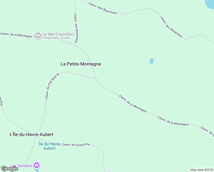 map of restaurants, bars, coffee shops, grocery stores, and more near 3271 Chemin de la Montagne in Gaspésie–Îles-de-la-Madeleine
