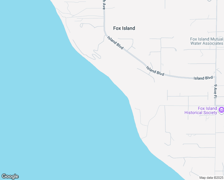 map of restaurants, bars, coffee shops, grocery stores, and more near in Fox Island