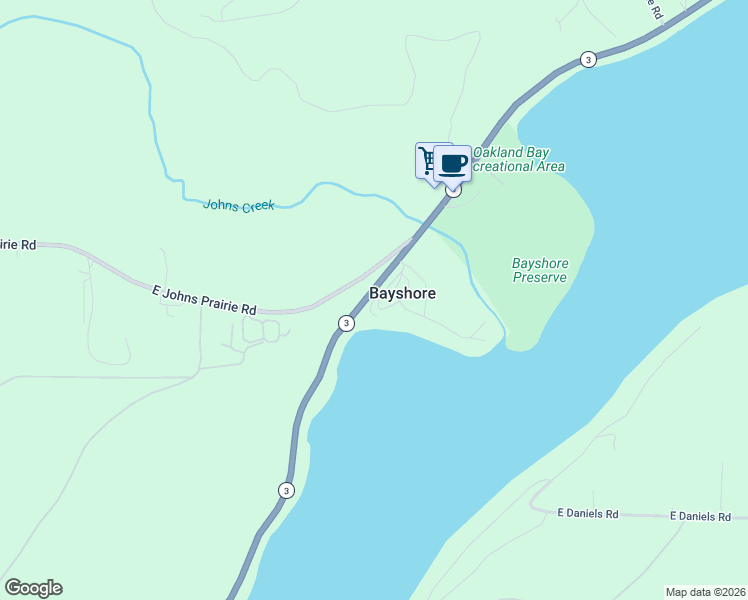 map of restaurants, bars, coffee shops, grocery stores, and more near 150 East Gravelly Beach Lane in Shelton