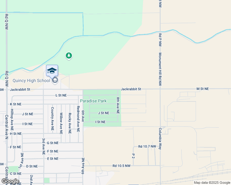 map of restaurants, bars, coffee shops, grocery stores, and more near 747 L Street Northeast in Quincy
