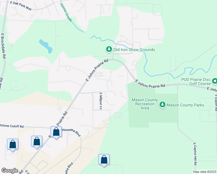 map of restaurants, bars, coffee shops, grocery stores, and more near 142 Aloha Lane in Shelton
