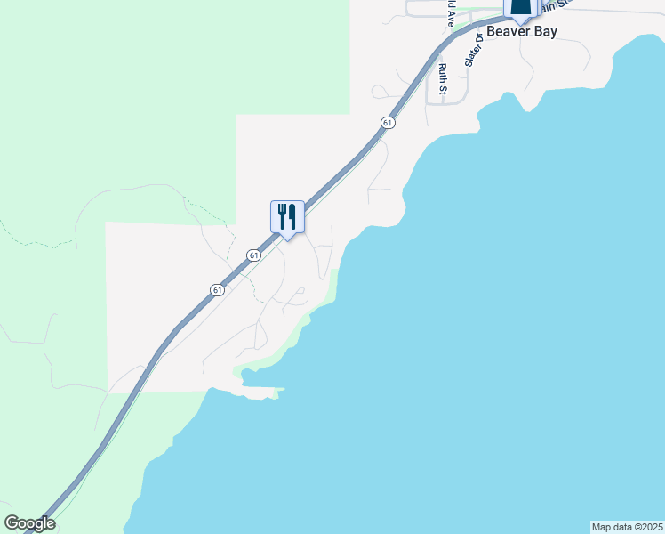 map of restaurants, bars, coffee shops, grocery stores, and more near 608 Windsong Drive in Beaver Bay