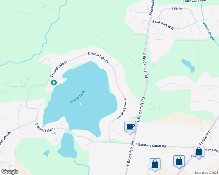map of restaurants, bars, coffee shops, grocery stores, and more near 1850 East Island Lake Drive in Shelton