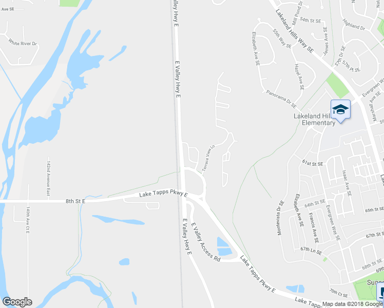 map of restaurants, bars, coffee shops, grocery stores, and more near 6107 Alexander Place Southeast in Auburn