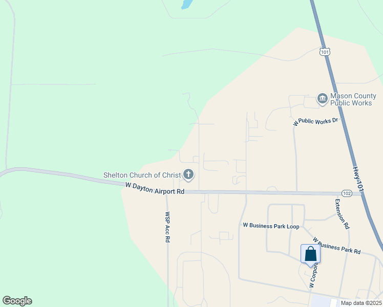 map of restaurants, bars, coffee shops, grocery stores, and more near 151 West Pine Acres Way in Shelton