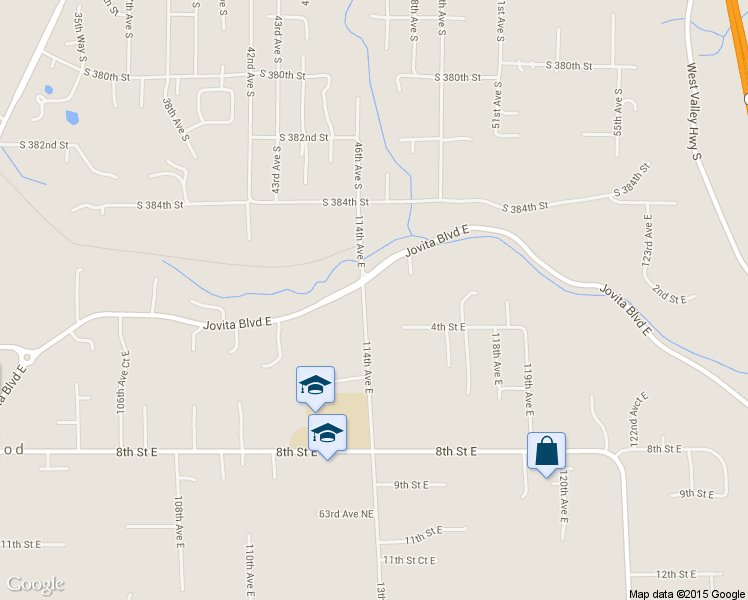 map of restaurants, bars, coffee shops, grocery stores, and more near 315 114th Avenue East in Edgewood