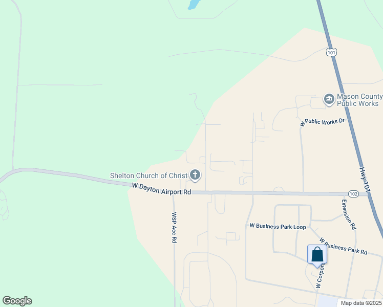 map of restaurants, bars, coffee shops, grocery stores, and more near 151 West Pine Acres Way in Shelton
