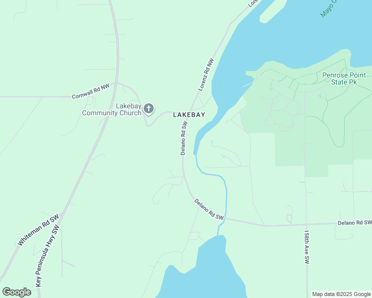 map of restaurants, bars, coffee shops, grocery stores, and more near 16617 Delano Road Southwest in Lakebay